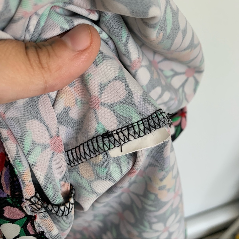 ZARA FLORAL RETRO MINI DRESS - Picture 9 of 11